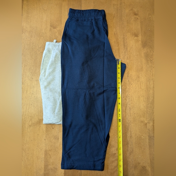 Pair Of Women's Navy and Gray Capris - Picture 2 of 3